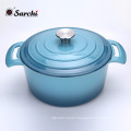 soup pot enamel cast iron two handles